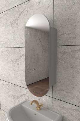 Elise Lavabo Üstü Banyo Dolabı ( MDF ) Gri