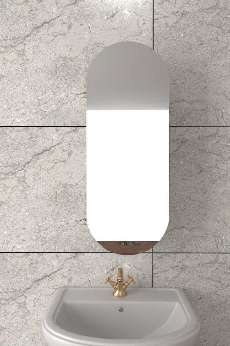 Elise Lavabo Üstü Banyo Dolabı ( MDF ) Gri
