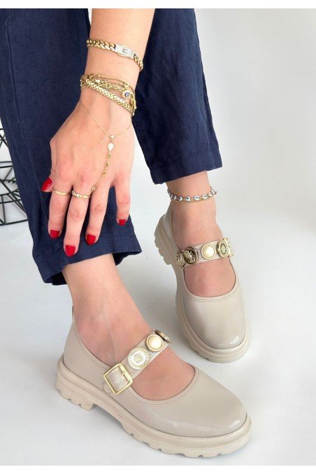 Okira Bej Rugan Oxford Ayakkabı