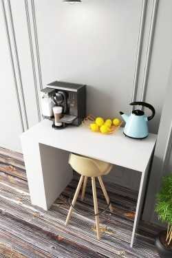 Mutfak Adası ve Kahve Köşesi Çok Amaçlı Mutfak Masası (MDF)