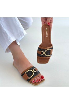 Pıer Siyah Cilt Terlik