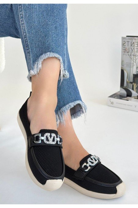 Wata Siyah Triko Babet Ayakkabı