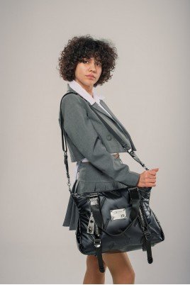 Tiven Siyah Cilt Omuz Ve Kol Çantası