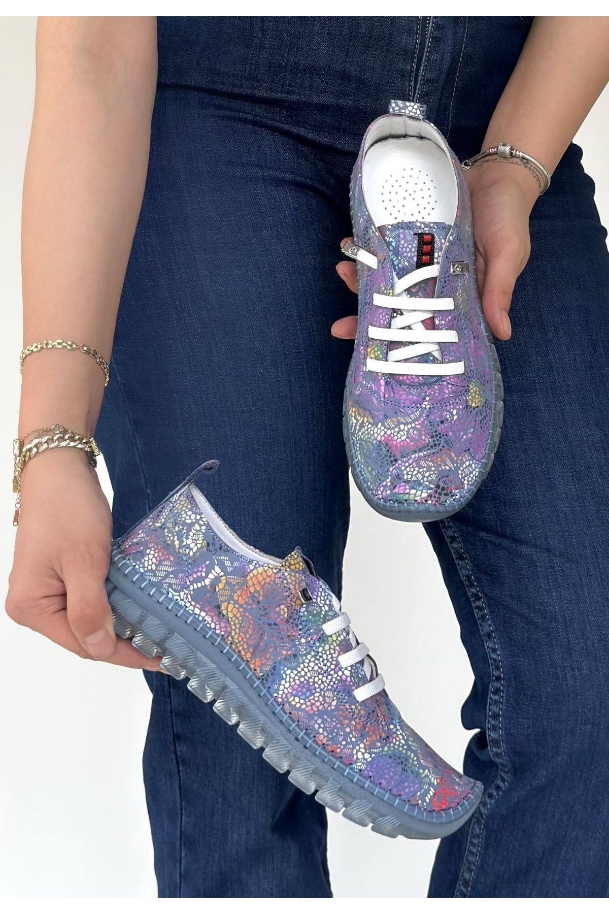 Kadın Sneaker Ten Deri Bağcıklı Günlük Spor Ayakkabı Kadın Sneaker Ten Deri Bağcıklı Günlük Spor Ayakkabı