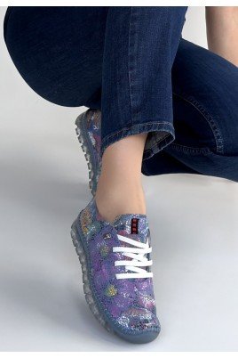 Kadın Sneaker Ten Deri Bağcıklı Günlük Spor Ayakkabı