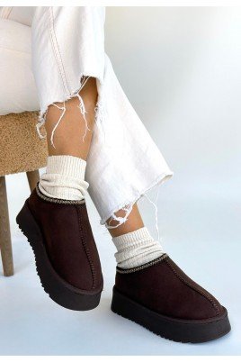 Foyk Kahverengi Süet Bot