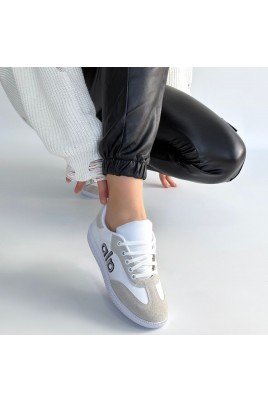 Lendo Beyaz Cilt Bağcıklı Spor Ayakkabı