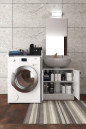 Modelisa Lavabo Altı Dolap, Banyo Çamaşır Makinesi Dolabı - Mdf