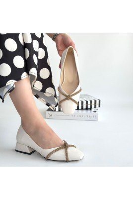 Kadın Topuklu Ayakkabı Ten Rugan Abiye & Gece Şık Ofis