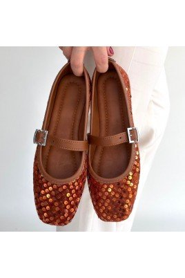 Moden Taba Süet Babet Ayakkabı