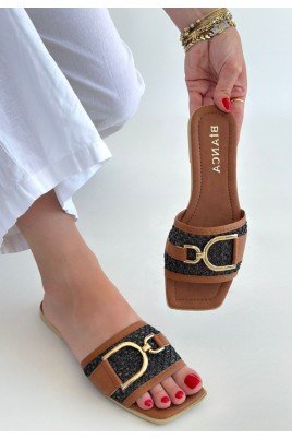 Pıer Siyah Cilt Terlik