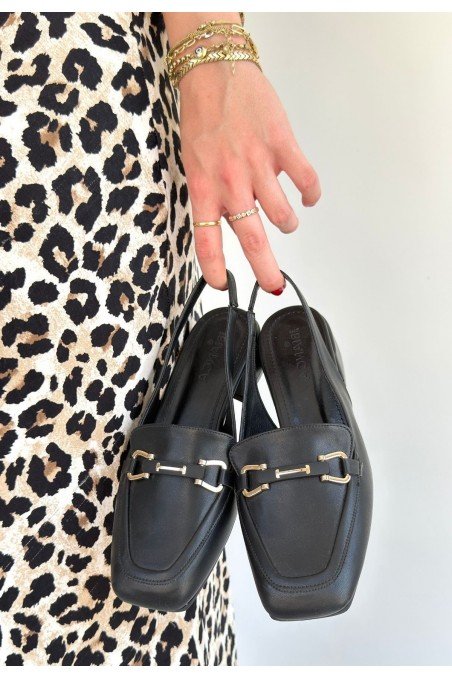 Joone Siyah Cilt Topuklu Ayakkabı