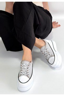 Kadın Sneaker Ten Keten Bağcıklı Günlük Spor Ayakkabı