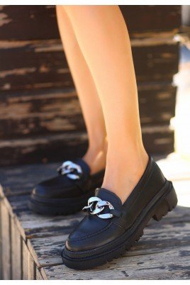 Biga Siyah Cilt Ayakkabı