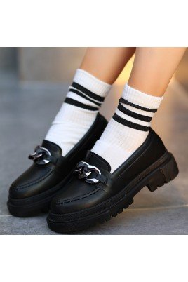 Biga Siyah Cilt Ayakkabı