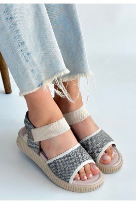 Jake Yeşil Hasır Cilt Sandalet