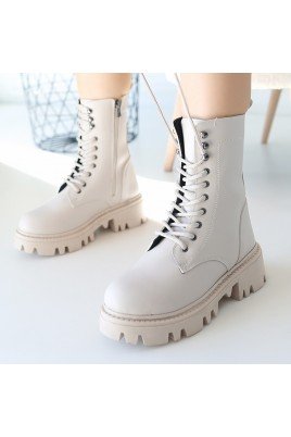 Neole Bej Cilt Bağcıklı Bot