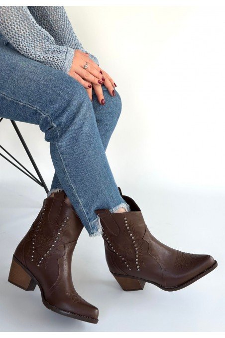 Matin Acı Kahve Cilt Topuklu Bot