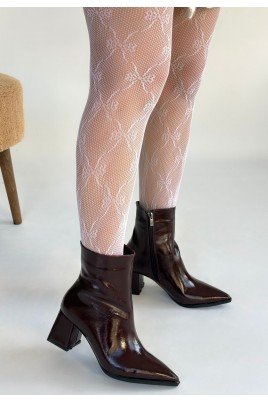 Mosy Bordo Rugan Topuklu Bot