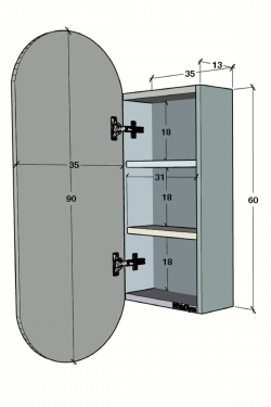 Elise Lavabo Üstü WC, Banyo Dolabı