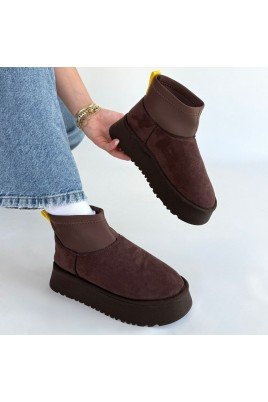 Cuen Kahverengi Süet Bot