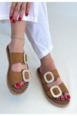 Hertas Vizon Nubuk Tokalı Terlik