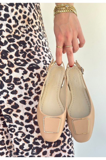 Canka Nude Cilt Babet Ayakkabı