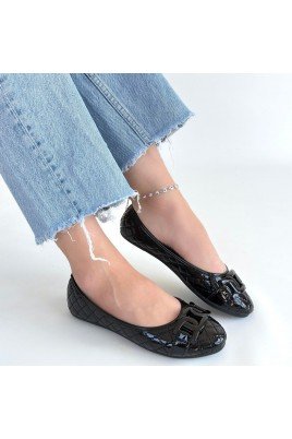 Lawy Siyah Rugan Babet Ayakkabı