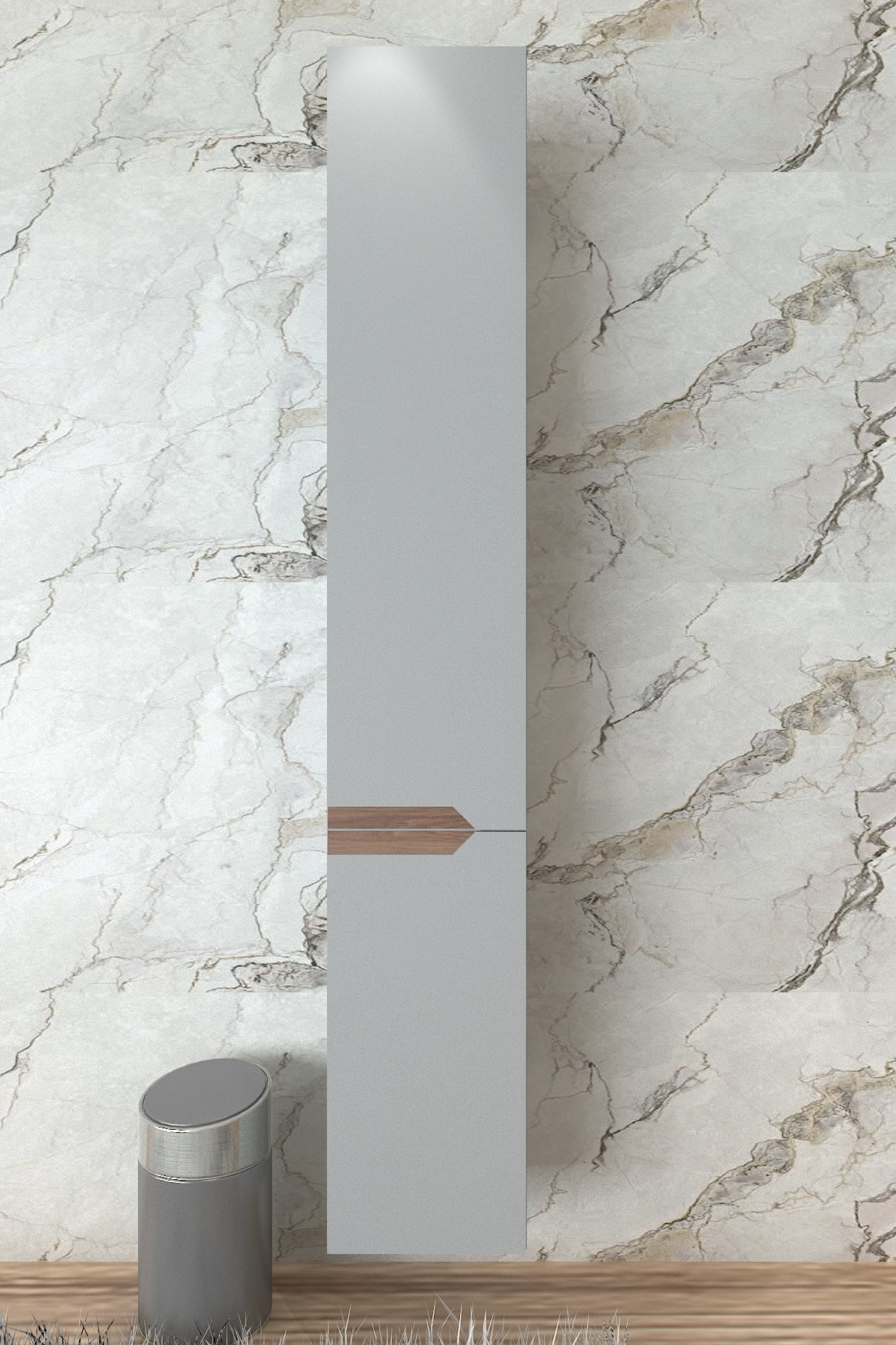 Serri Banyo Boy Dolap, Çok Amaçlı Depolama Dolabı - Banyo Dolabı