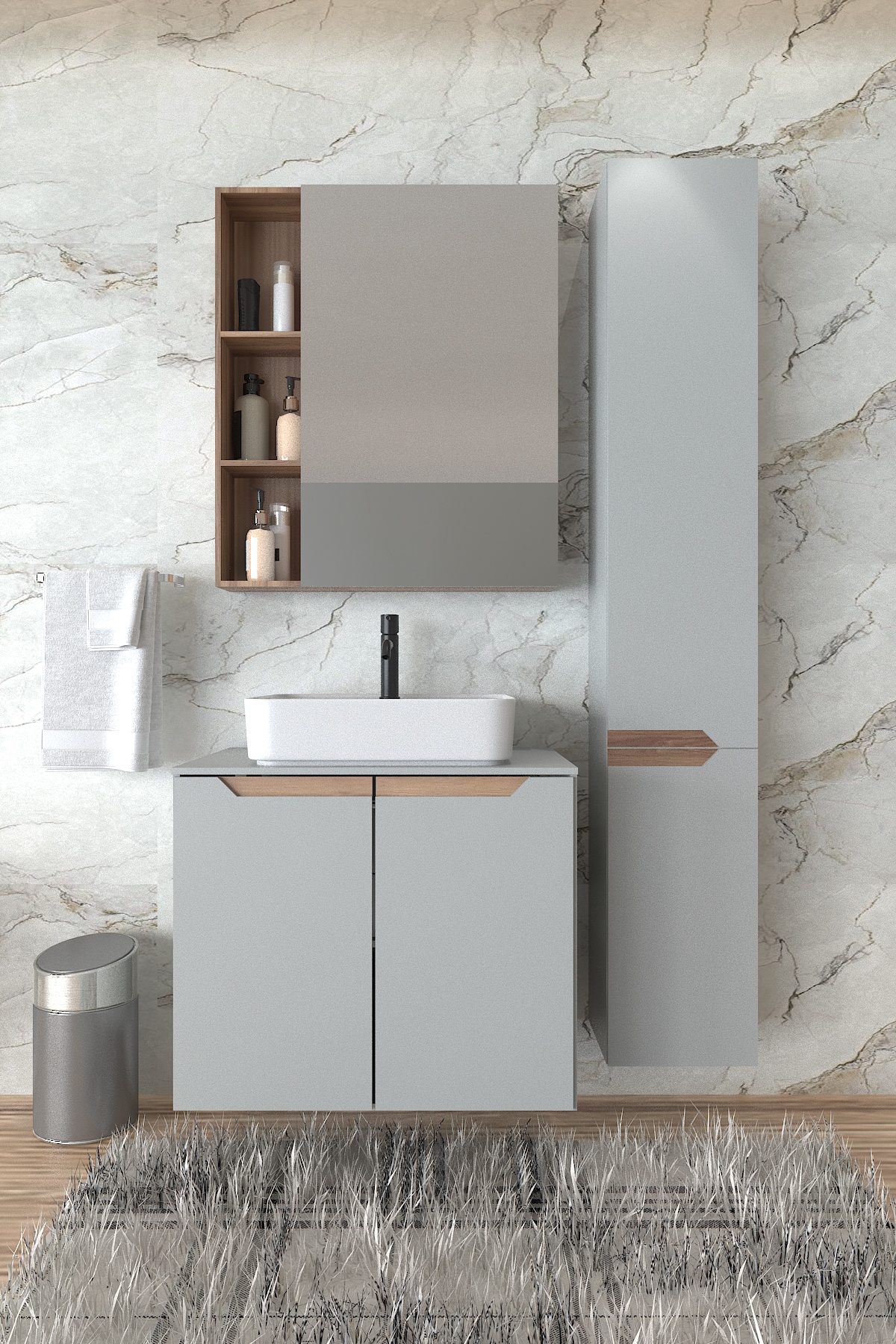 Megase Banyo Dolabı Takımı