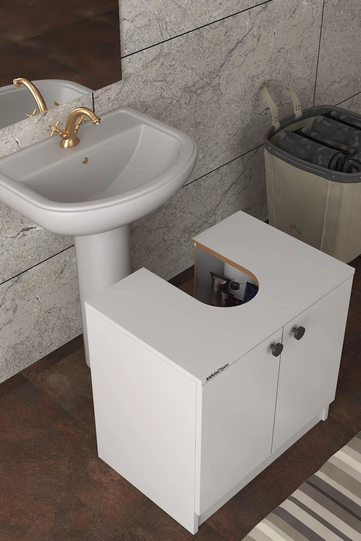 Modelisa Lavabo Altı Dolap, Banyo Dolabı - Mdf - Banyo Dolabı